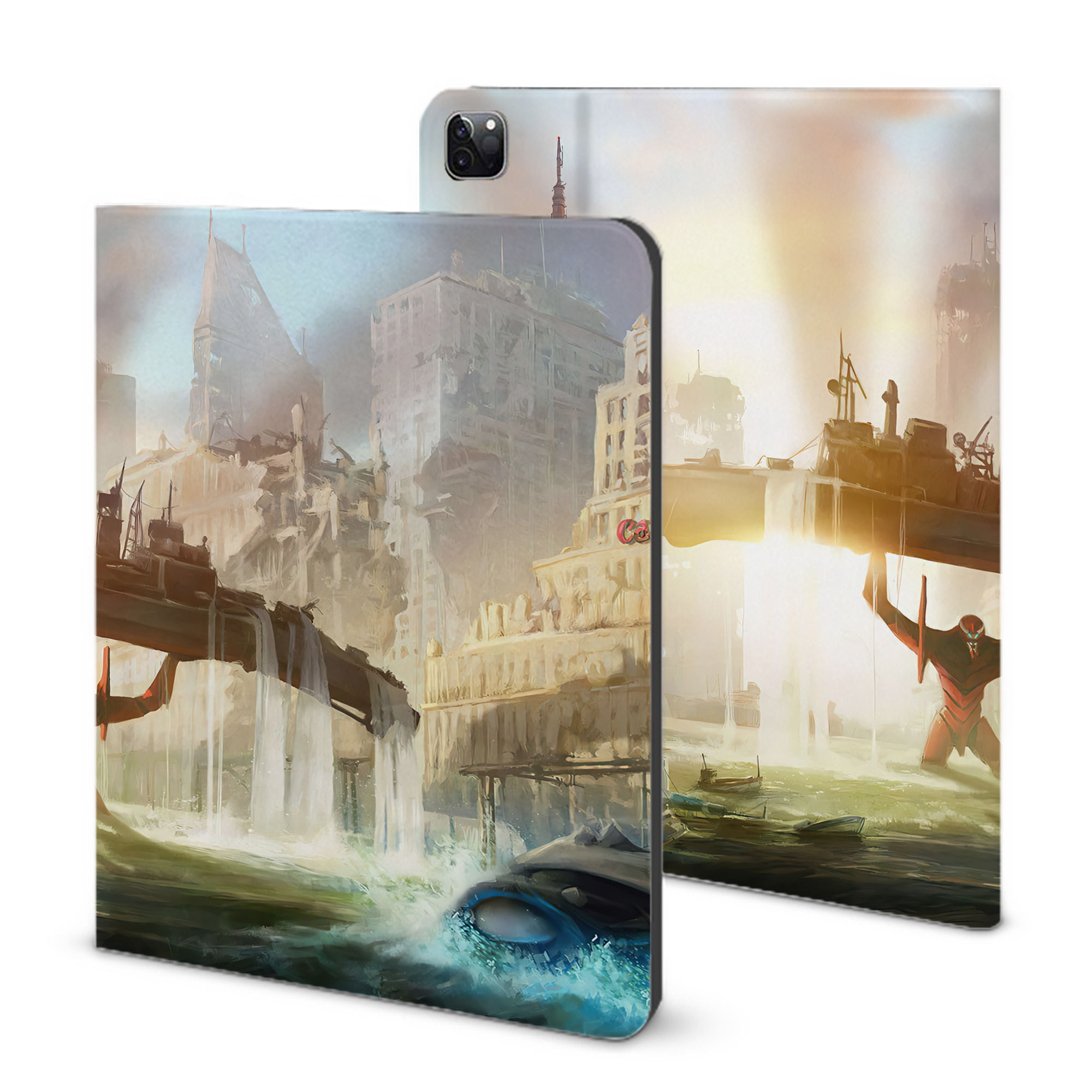 （画像用） EVA 新世紀エヴァンゲリオン IPad ケース ブック型 PUレザー TPU 耐衝撃 軽量 薄型 ペン収納なし 全面保護 IPad 各モデル対応